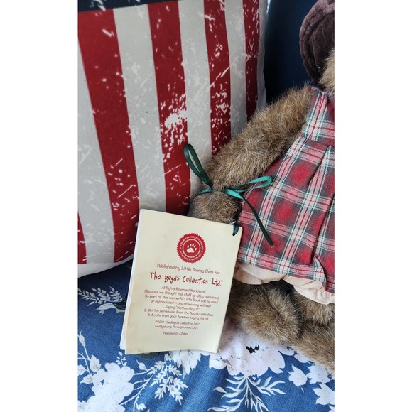 Boyd's Bears Plush Lizzie Wishkabibble w/ Book Collector's Edition Signed Tag - Picture 10 of 10